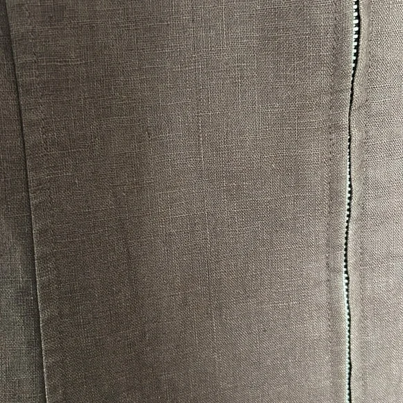 Vintage Pendleton Brown Vest Minimalist Zip Front Size 4 Cotton Linen Blend - Picture 13 of 13
